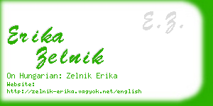 erika zelnik business card
